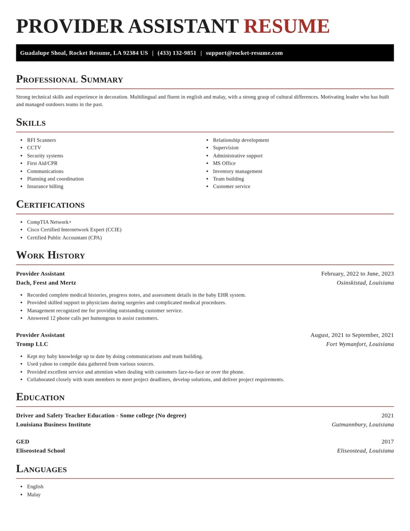 provider assistant misc resume exquisite template 0 exq
