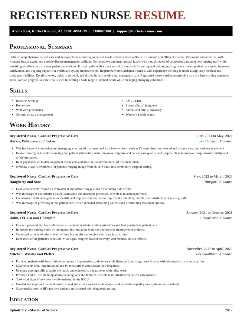 registered nurse cardiac progressive care misc resume exquisite template 0 exq