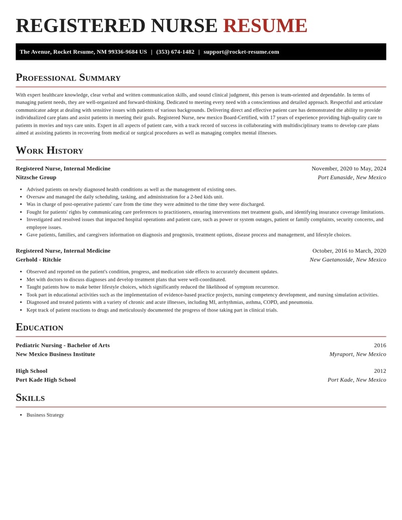 registered nurse internal medicine misc resume exquisite template 1 exq