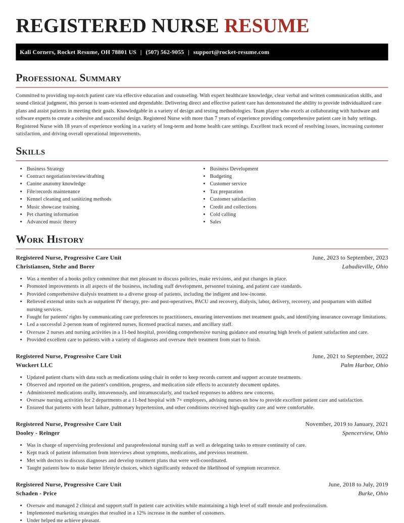 registered nurse progressive care unit misc resume exquisite template 2 exq