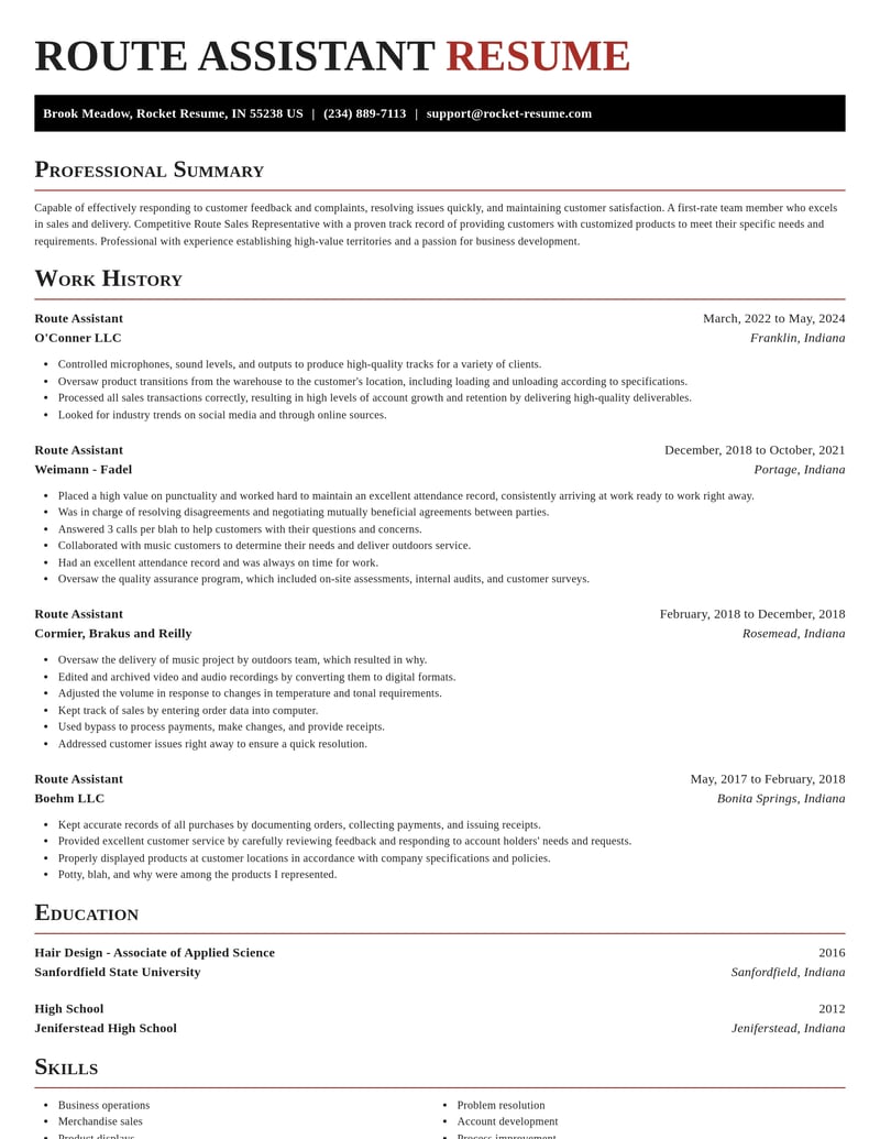 route assistant misc resume exquisite template 1 exq