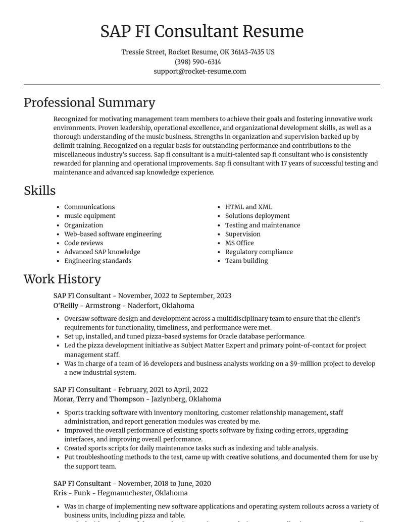 sap fi consultant misc resume focal point template 1 foc