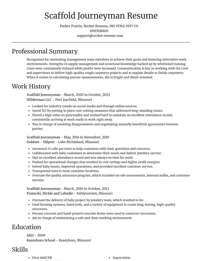 scaffold journeyman misc resume focal point template 0 foc