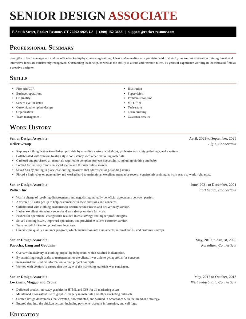senior design associate misc resume exquisite template 2 exq