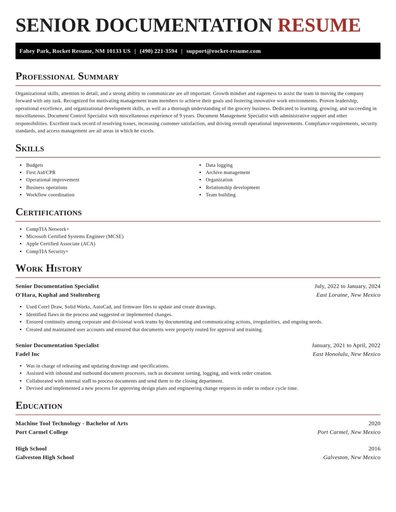 senior documentation specialist misc resume exquisite template 2 exq