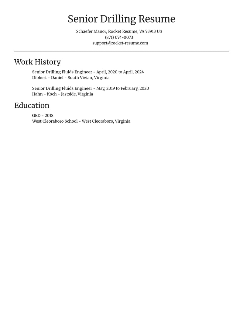 senior drilling fluids engineer misc resume focal point template 0 foc
