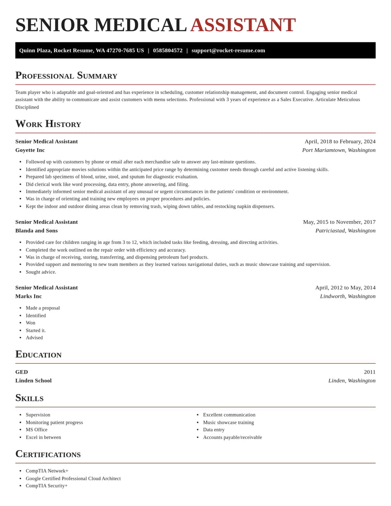 senior medical assistant misc resume exquisite template 0 exq