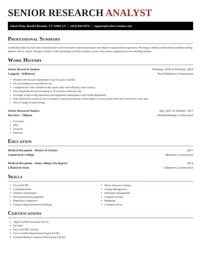 senior research analyst misc resume exquisite template 1 exq