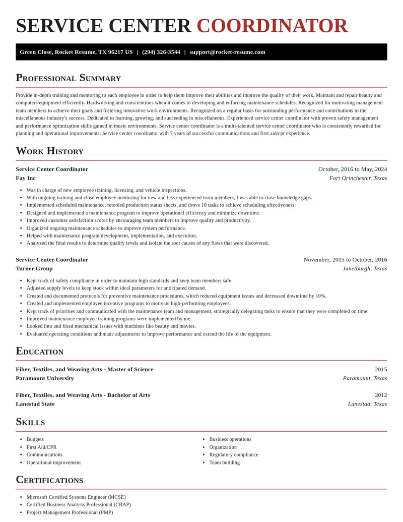 service center coordinator misc resume exquisite template 0 exq