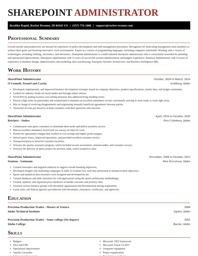 sharepoint administrator misc resume exquisite template 0 exq