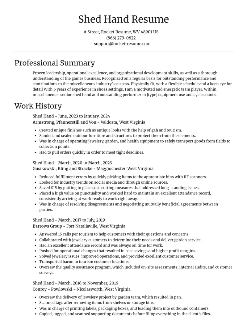 shed hand misc resume focal point template 0 foc