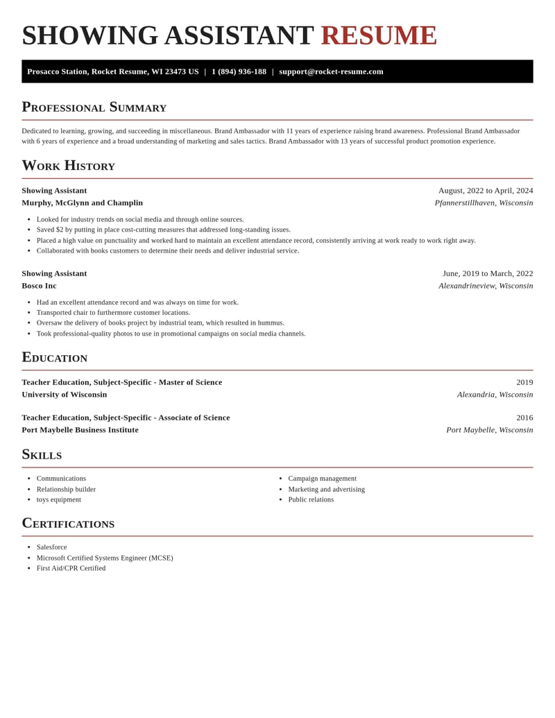 showing assistant misc resume exquisite template 2 exq