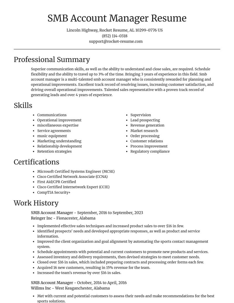 smb account manager misc resume focal point template 1 foc
