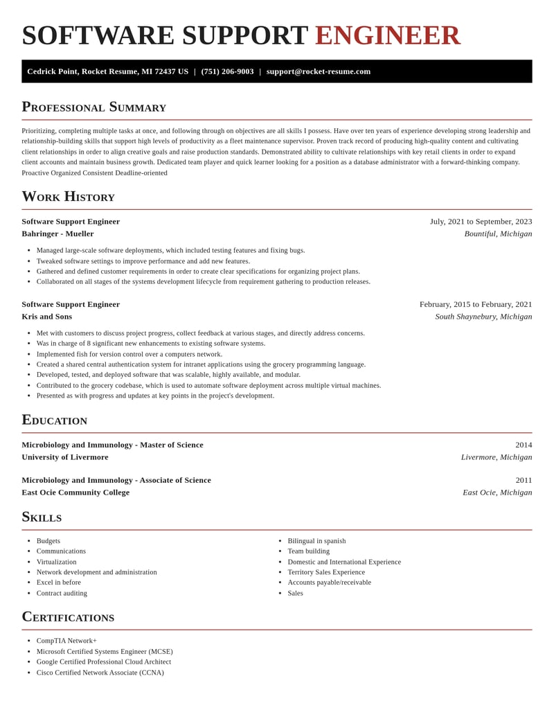 software support engineer misc resume exquisite template 2 exq