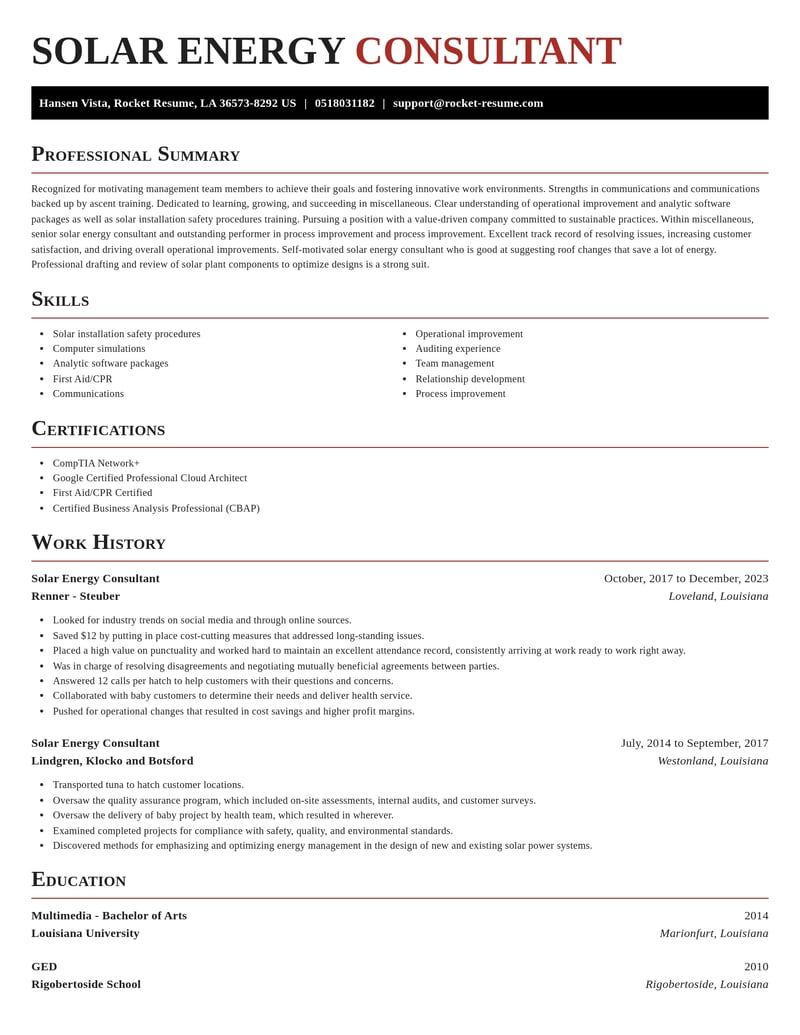 solar energy consultant misc resume exquisite template 0 exq