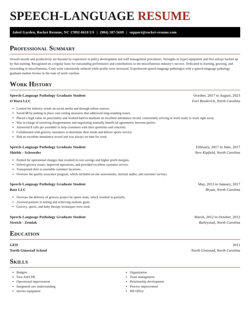 speech language pathology graduate student misc resume exquisite template 2 exq