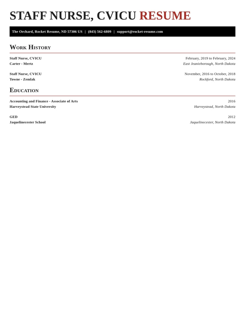 staff nurse cvicu misc resume exquisite template 1 exq