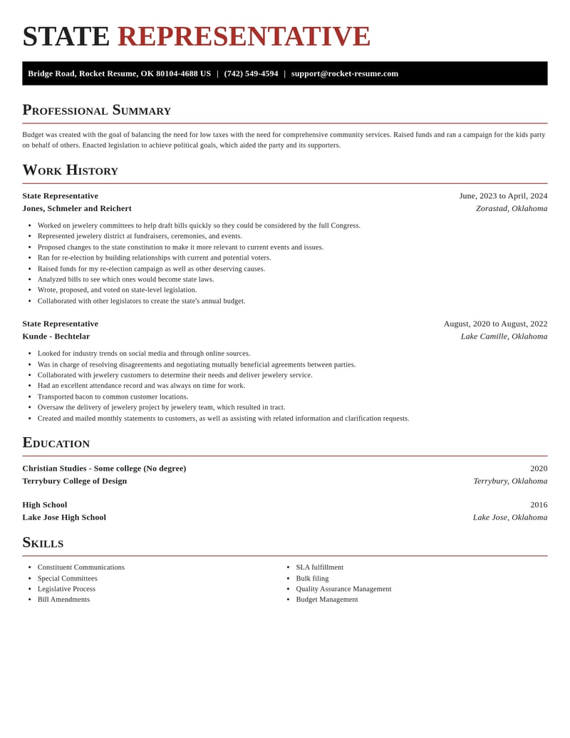 state representative misc resume exquisite template 0 exq