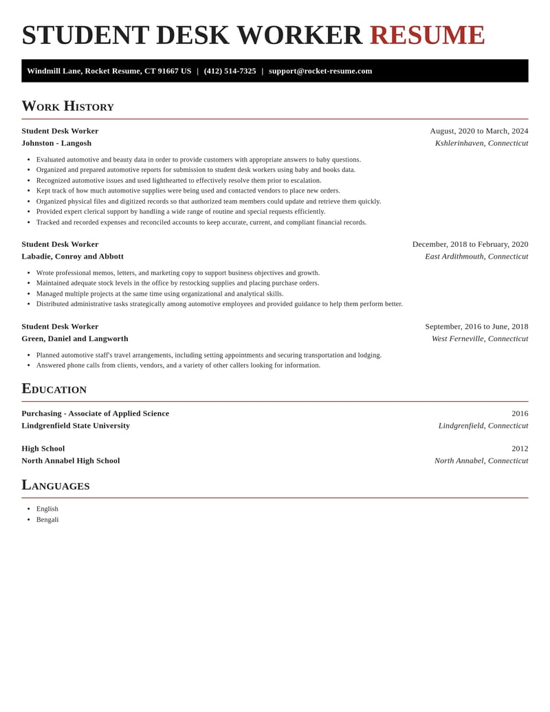 student desk worker misc resume exquisite template 0 exq