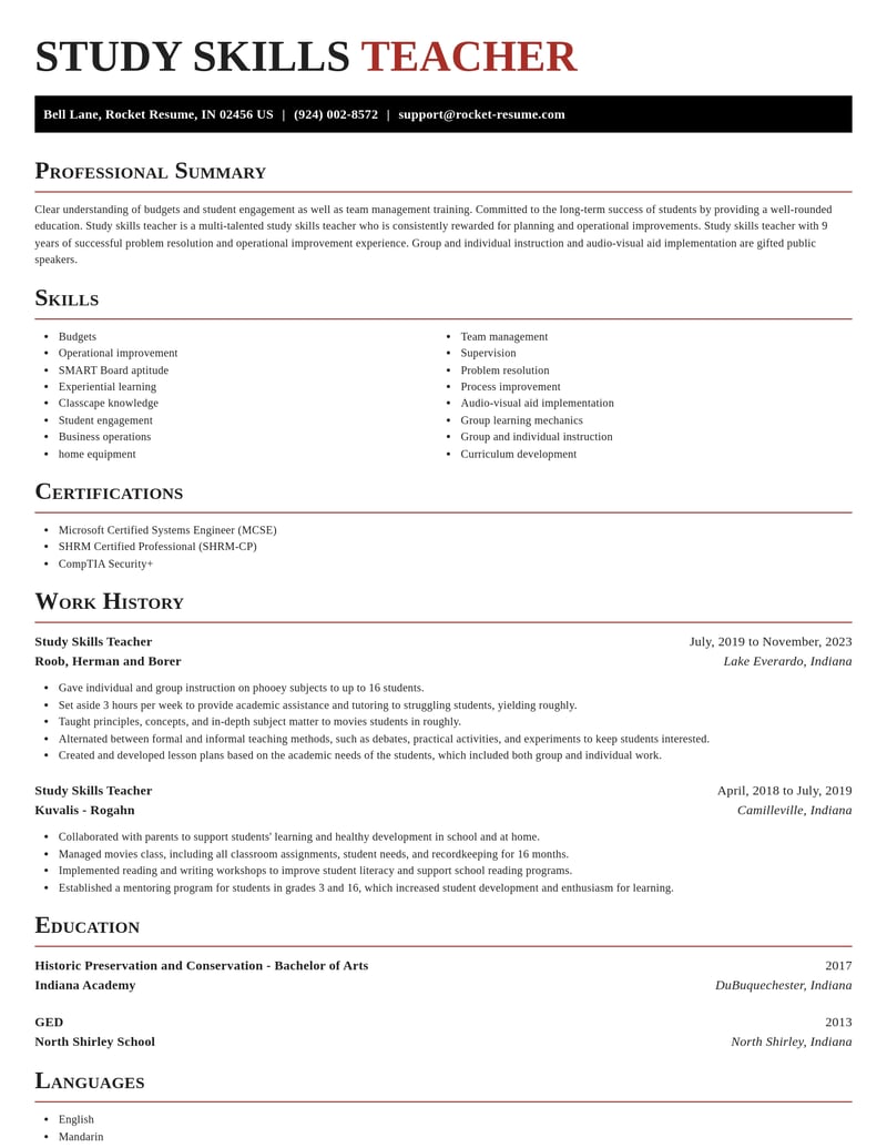 study skills teacher misc resume exquisite template 2 exq