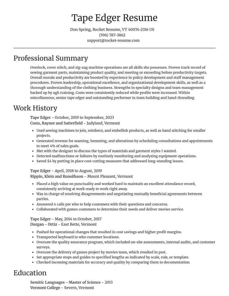 tape edger misc resume focal point template 2 foc