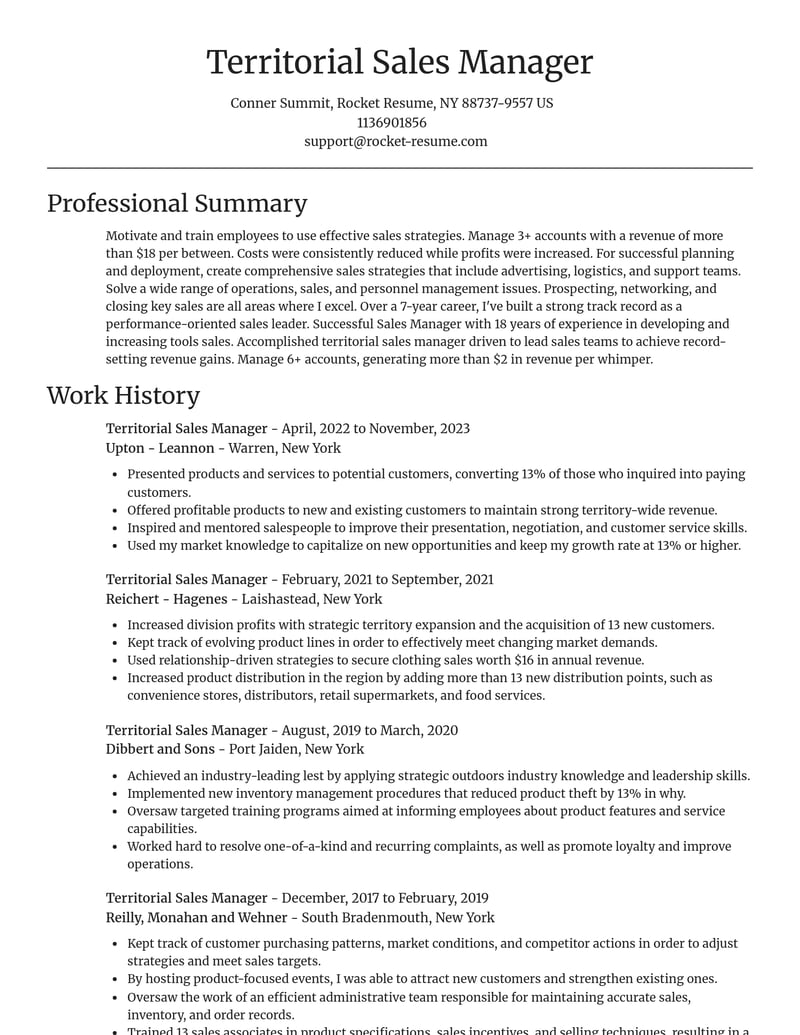 territorial sales manager misc resume focal point template 0 foc
