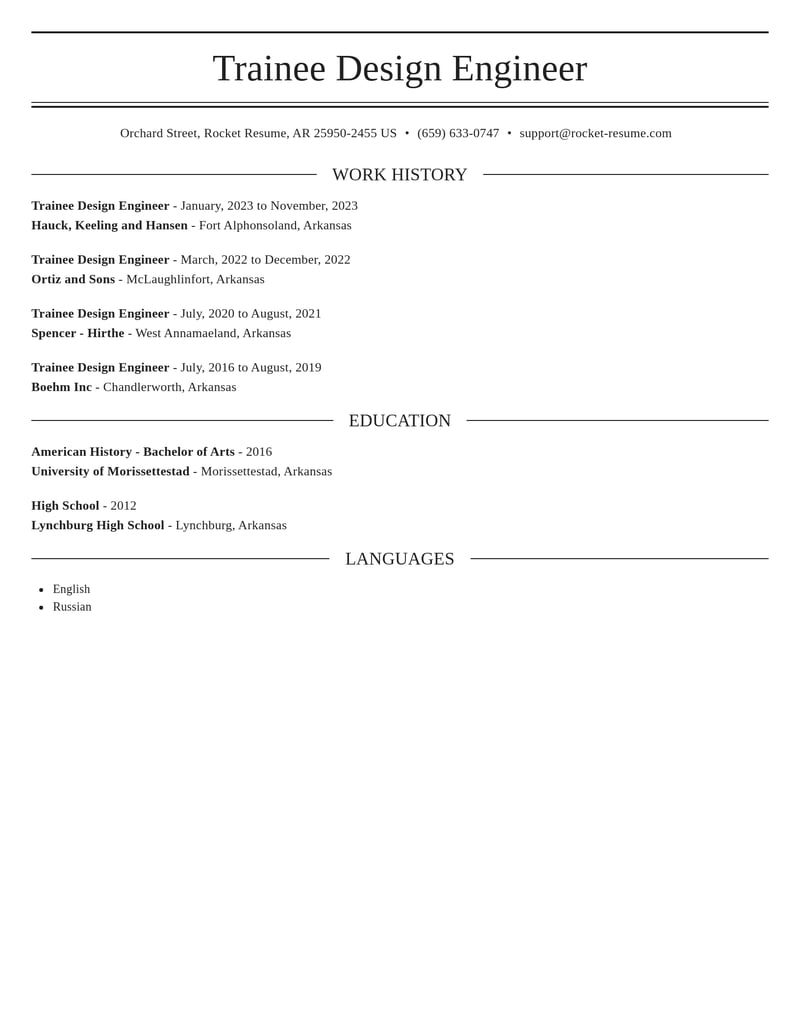 trainee design engineer misc resume elegant template 0 ele