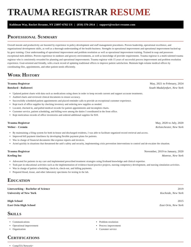 trauma registrar misc resume exquisite template 0 exq