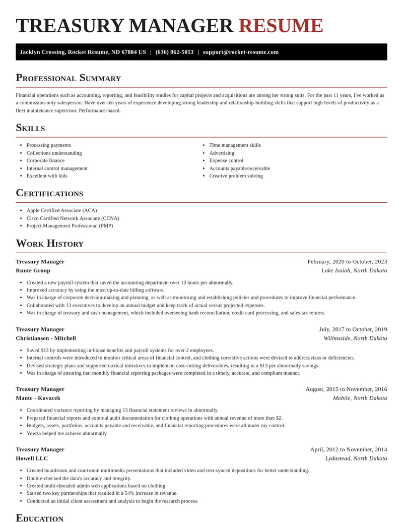 treasury manager misc resume exquisite template 0 exq