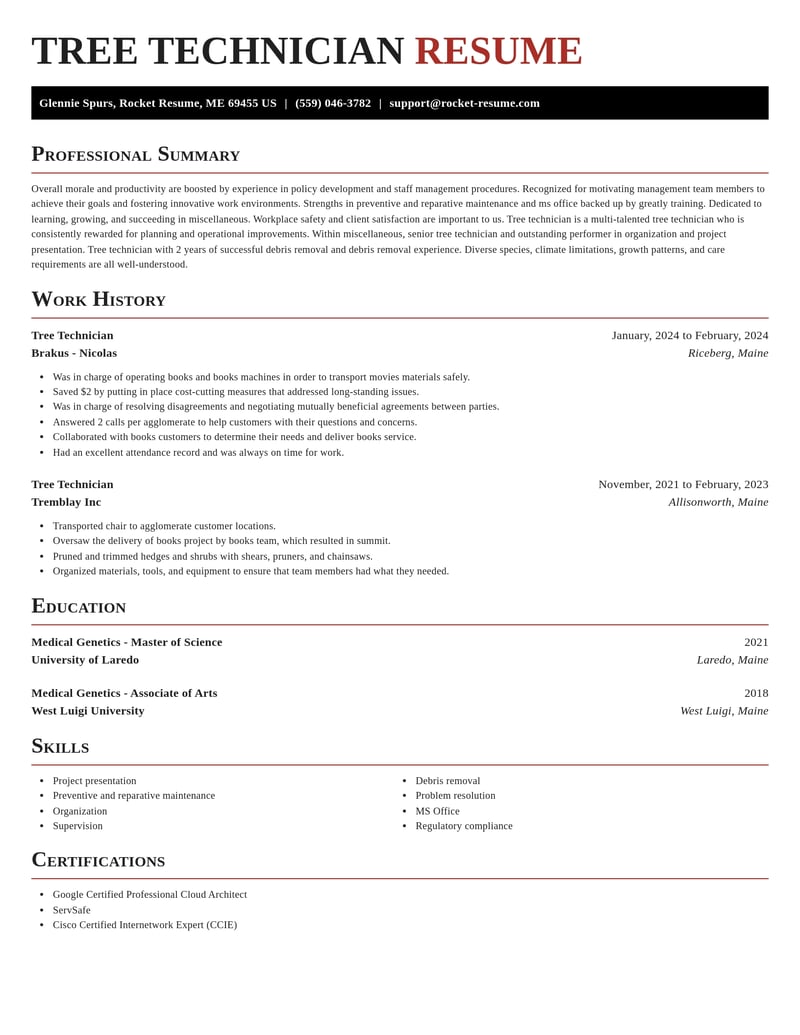 tree technician misc resume exquisite template 2 exq