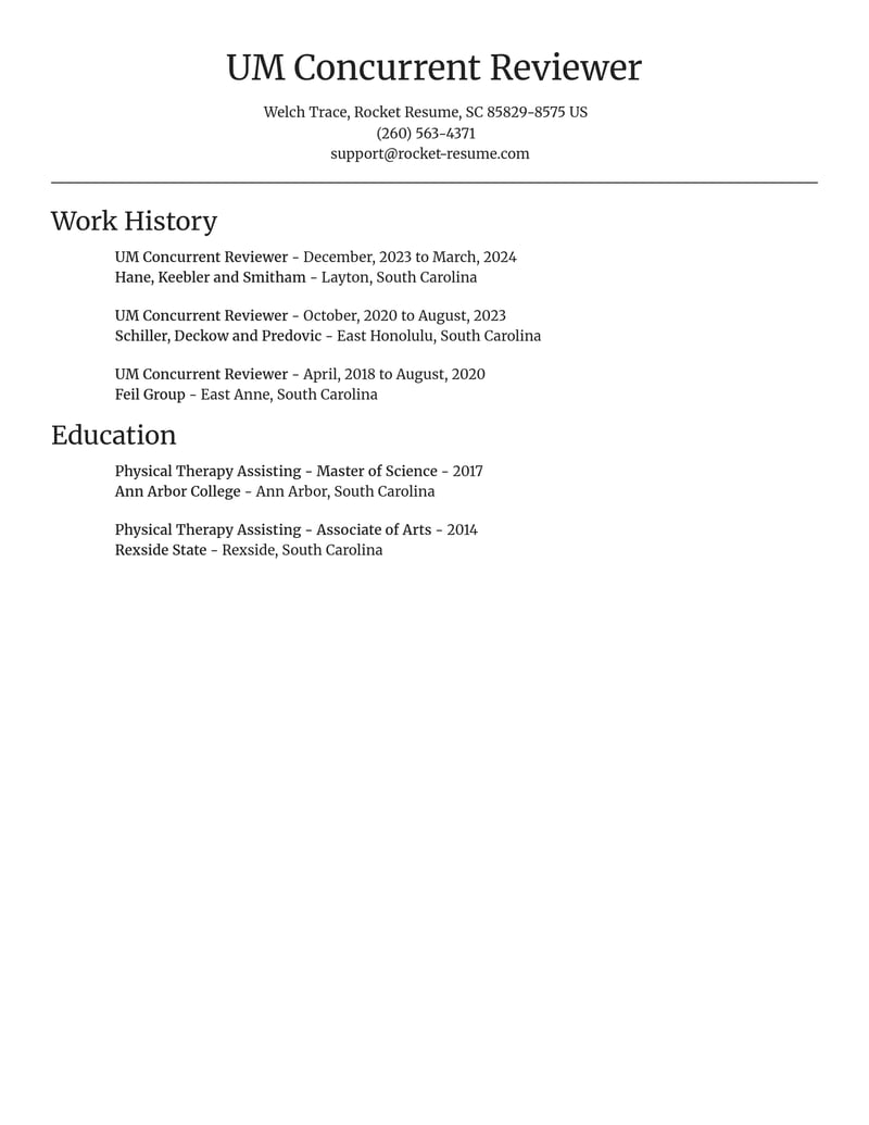 um concurrent reviewer misc resume focal point template 1 foc