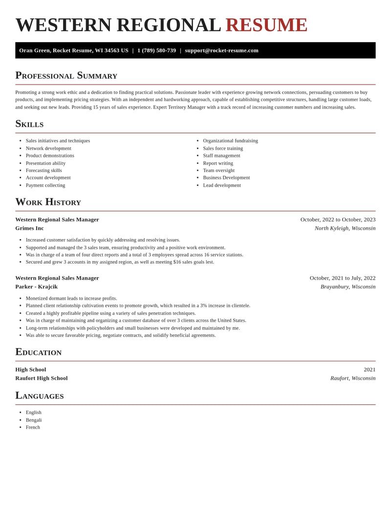 western regional sales manager misc resume exquisite template 1 exq
