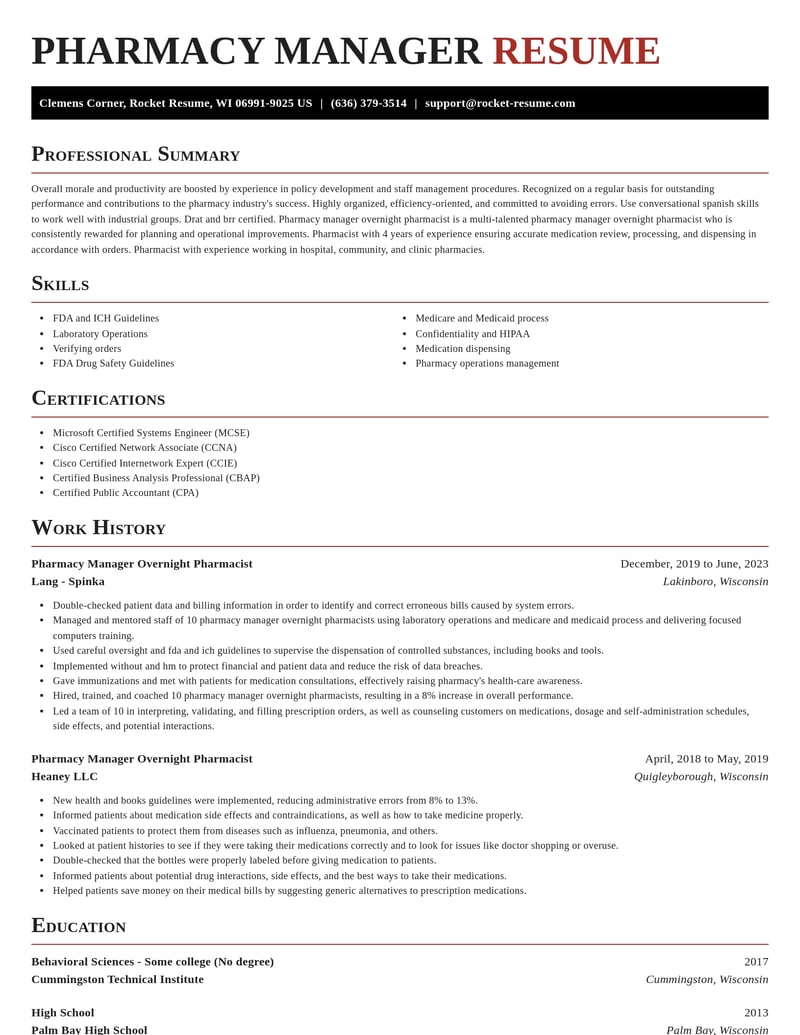 pharmacy manager overnight pharmacist pharmacy resume exquisite template 2 exq