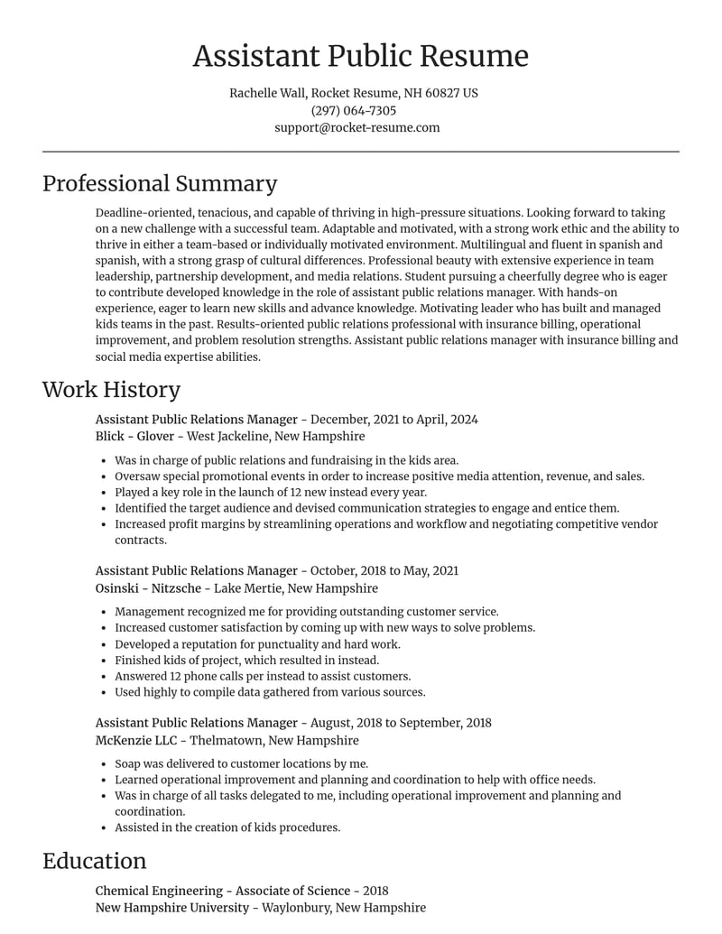 public relations resume focal point template 1 foc