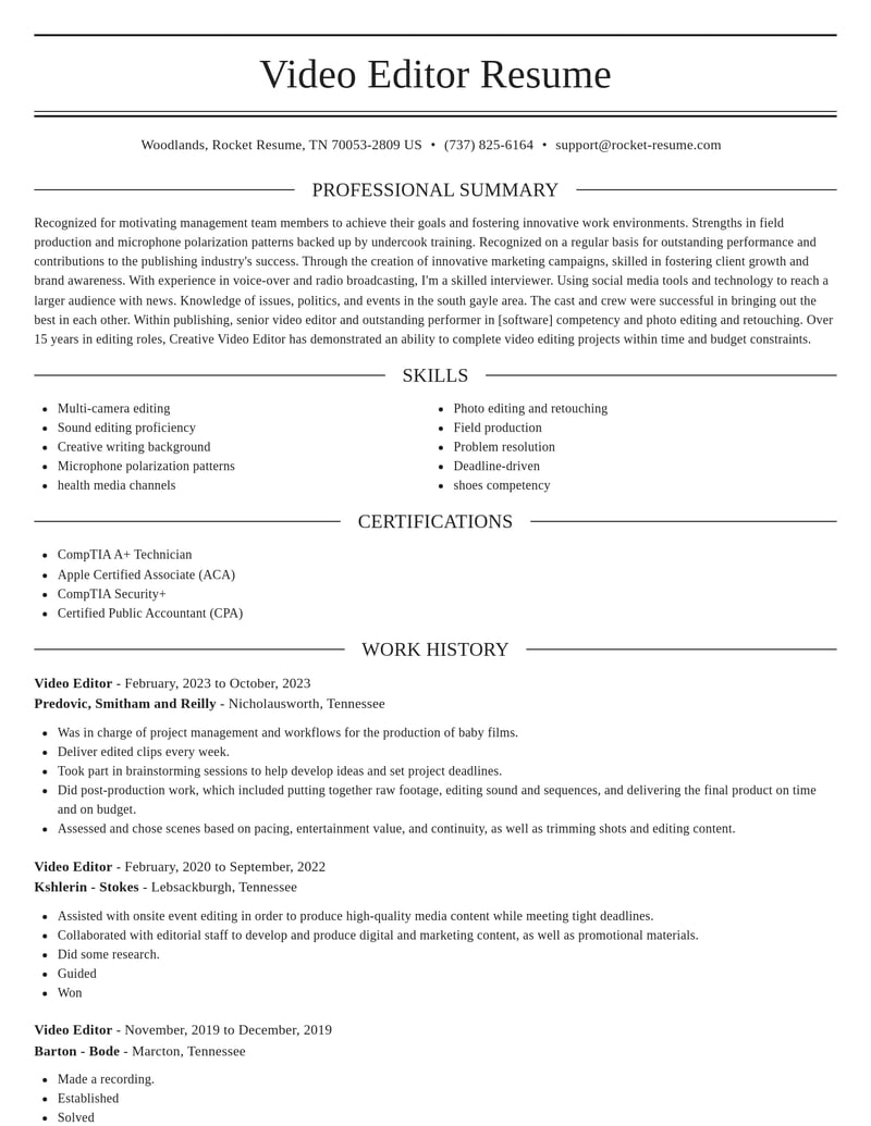 publishing resume elegant template 1 ele