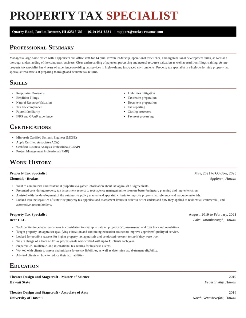 property tax specialist real estate resume exquisite template 2 exq
