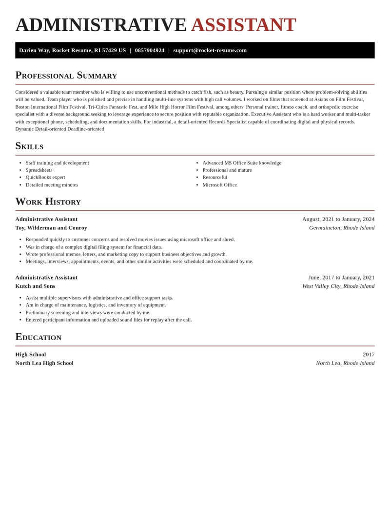 administrative assistant retail resume exquisite template 0 exq