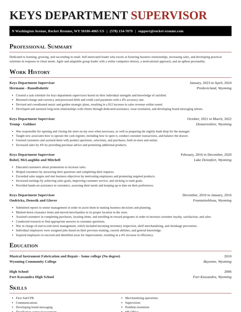 keys department supervisor retail resume exquisite template 0 exq