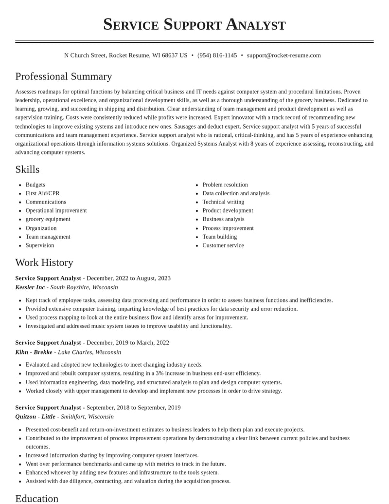 service support analyst shipping and distribution resume classic template 1 cla