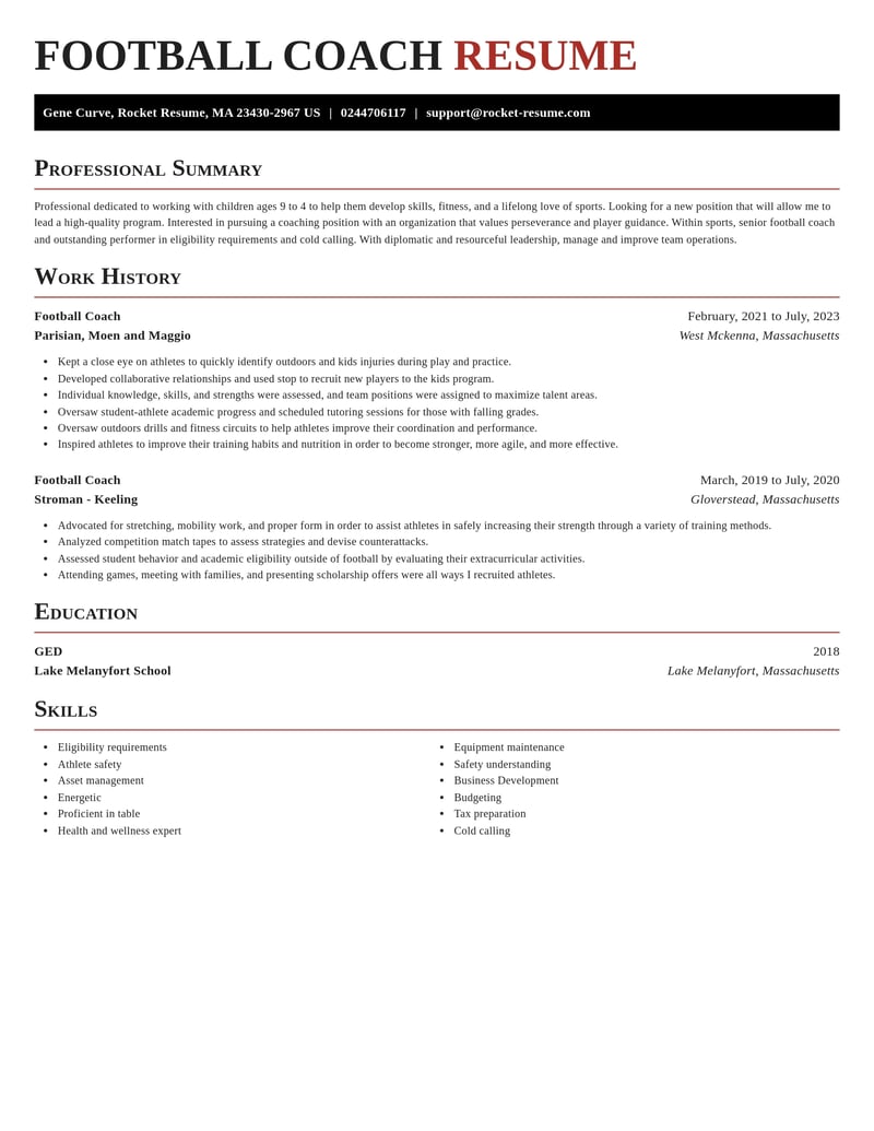 football coach sports resume exquisite template 0 exq