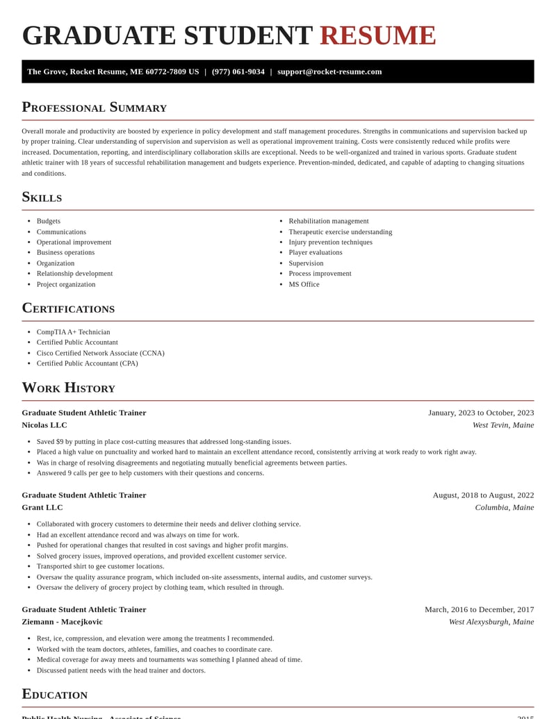 graduate student athletic trainer sports resume exquisite template 0 exq