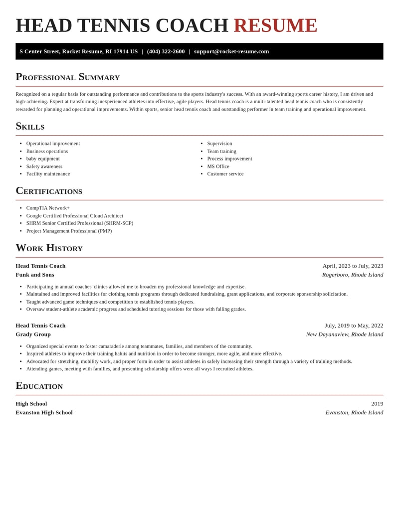 head tennis coach sports resume exquisite template 0 exq