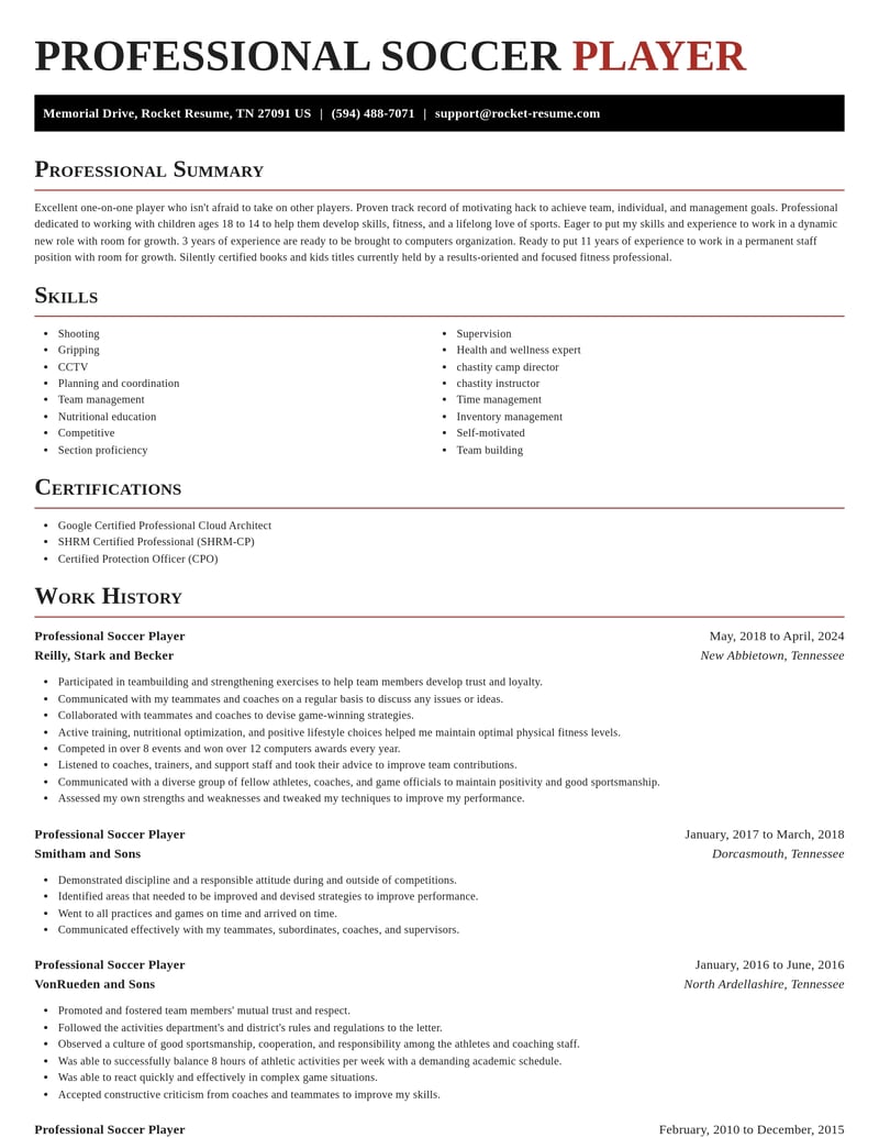 professional soccer player sports resume exquisite template 1 exq