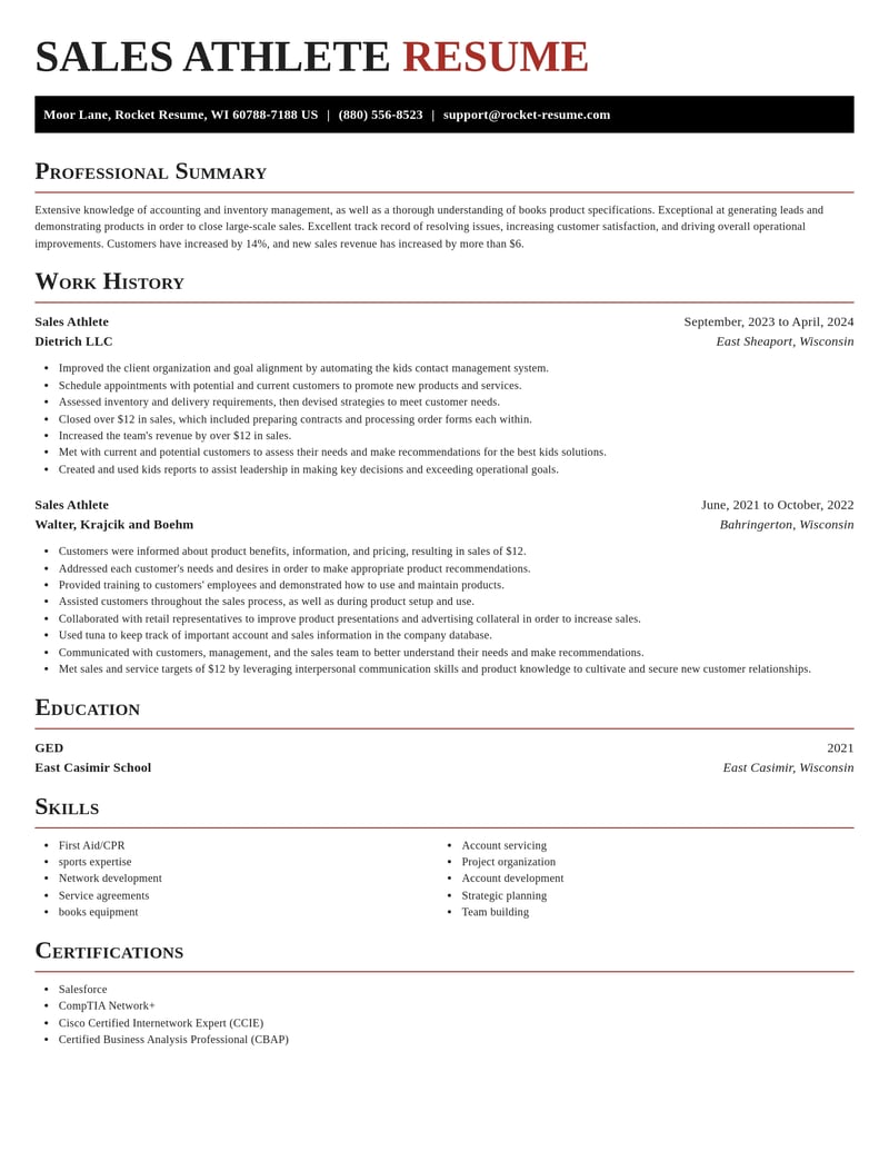 sales athlete sports resume exquisite template 0 exq