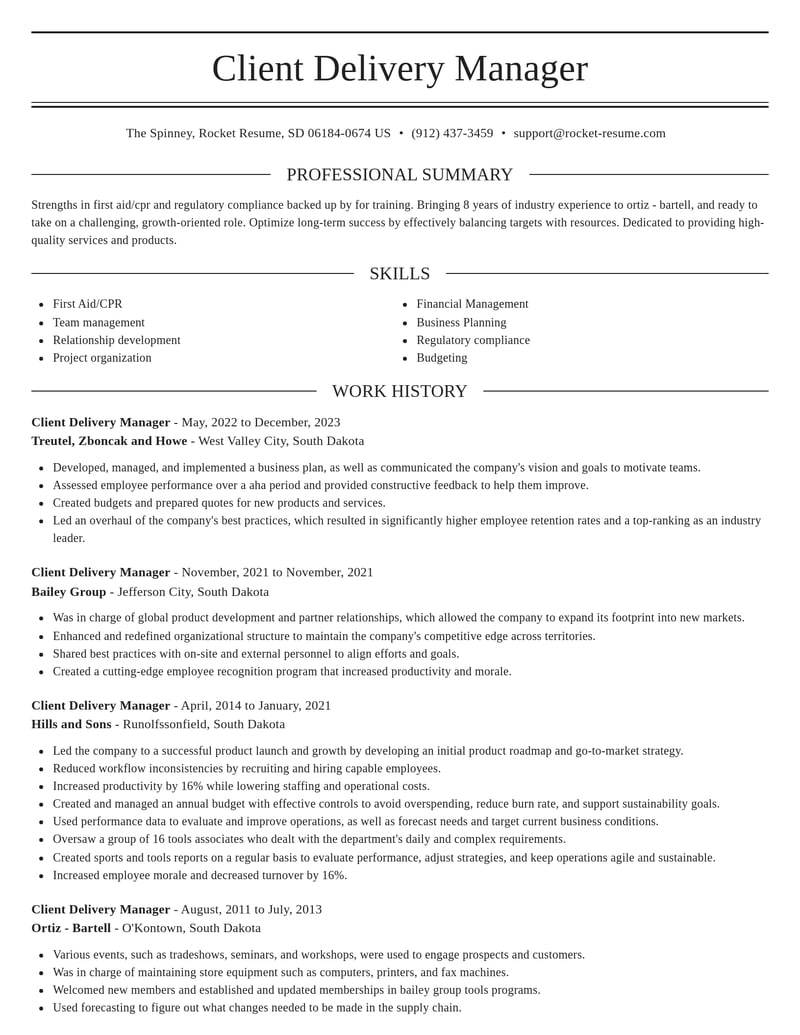 client delivery manager transportation resume elegant template 0 ele