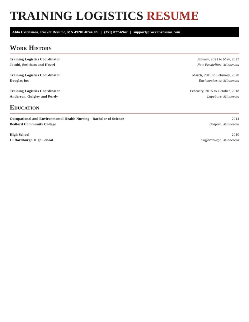 training logistics coordinator transportation resume exquisite template 1 exq
