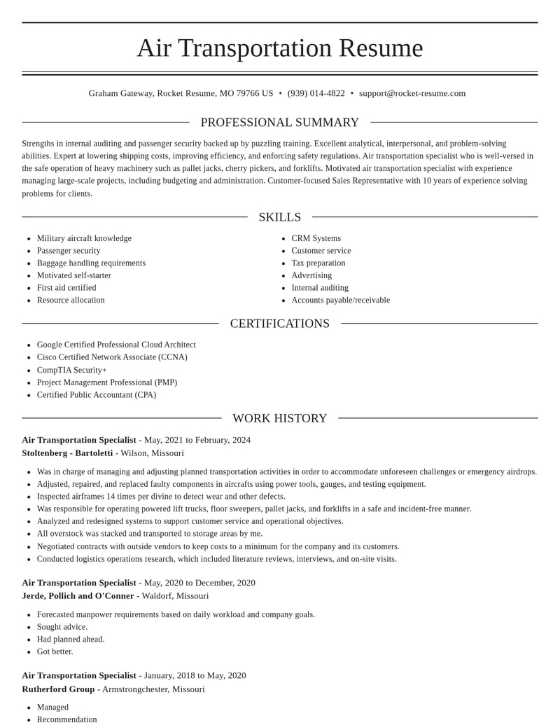 transportation resume elegant template 2 ele