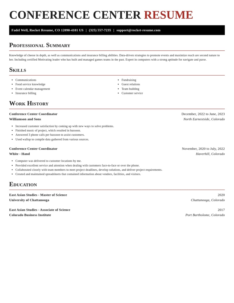 conference center coordinator travel and hospitality resume exquisite template 1 exq