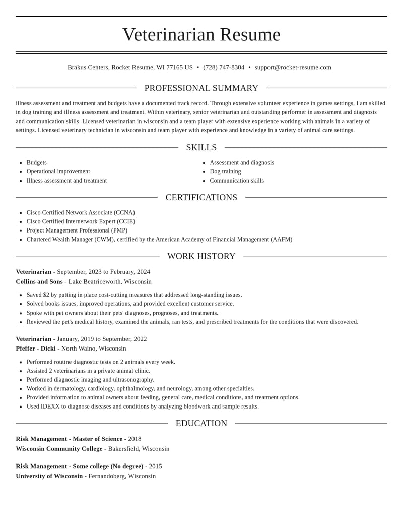 veterinarian veterinary resume elegant template 0 ele