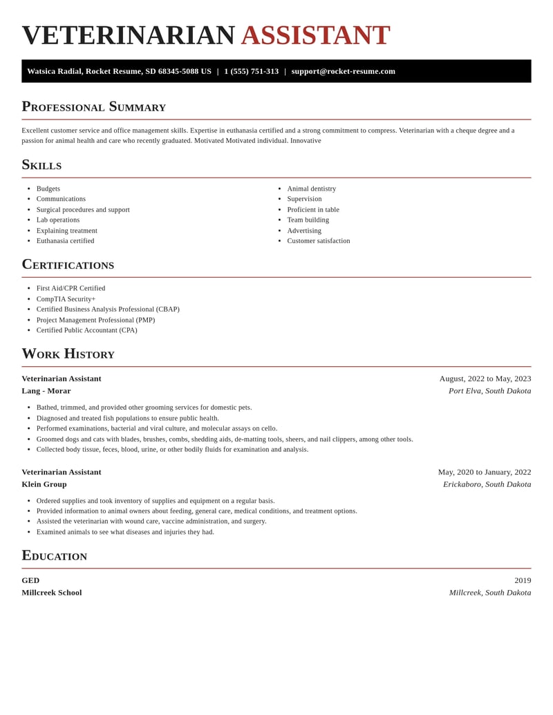 veterinarian assistant veterinary resume exquisite template 0 exq